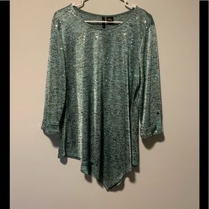 New Directions Sz L Evening Wear Top